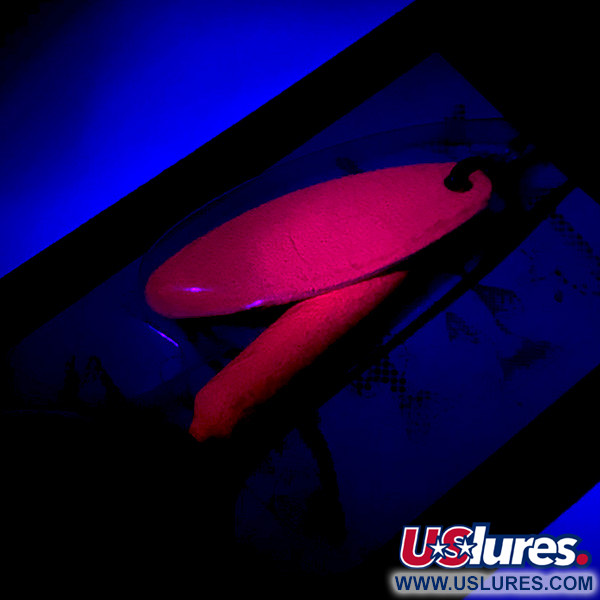  Yakima Bait Worden’s Original Rooster Tail UV, 1/4oz Bright Pink UV Glow in UV light, Fluorescent spinning lure #5948