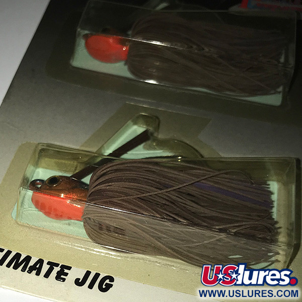   DUH Ultimate Weedless Jig UV, 2/5oz Brown / Red fishing #5964