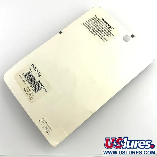 Other DUH Ultimate Weedless Jig UV, 2/5oz Brown / Red fishing #5964