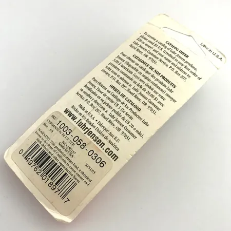 Luhr Jensen Krocodile Die #4, 2/3oz Nickel / Blue fishing spoon #5957