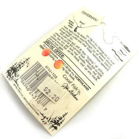 Northland Live Fishing Bait Roach Rig UV, Orange / Fluorescent fishing #5967