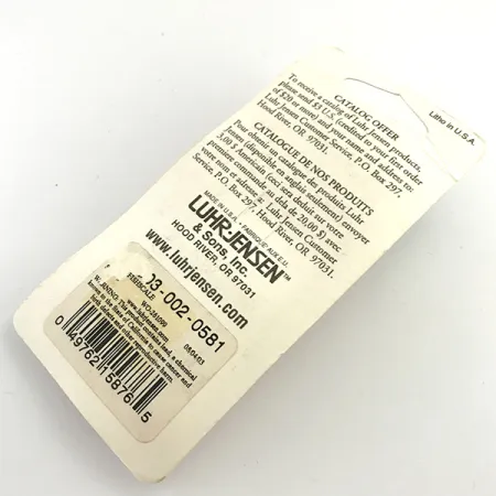 Luhr Jensen Loco 2, 1/4oz White Pearl / Hologram Green to Pink fishing spoon #5974