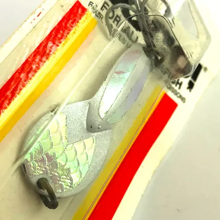 Luhr Jensen Loco 2, 1/4oz White Pearl / Hologram Green to Pink fishing spoon #5974