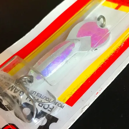 Luhr Jensen Loco 2, 1/4oz White Pearl / Hologram Green to Pink fishing spoon #5974