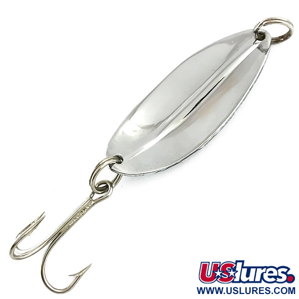 Vintage   Main liner UV, 2/5oz Nickel / Chartreuse UV fishing spoon #5995