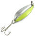 Vintage   Main liner UV, 2/5oz Nickel / Chartreuse UV fishing spoon #5995