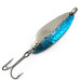 Vintage  Luhr Jensen Little Jewel, 1/3oz Hammered Nickel / Blue fishing spoon #5997