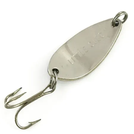 Vintage Seneca Little Cleo, 3/16oz Nickel / Blue fishing spoon #6002