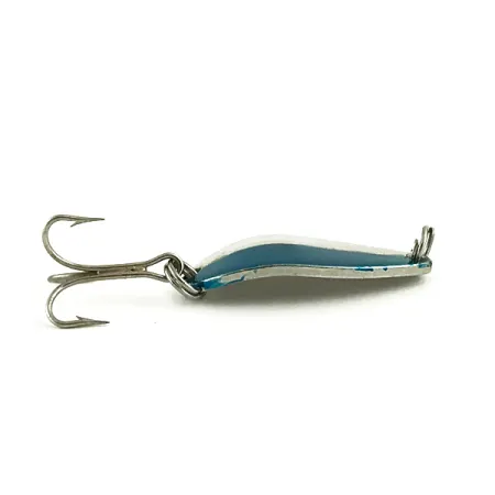 Vintage Seneca Little Cleo, 3/16oz Nickel / Blue fishing spoon #6002