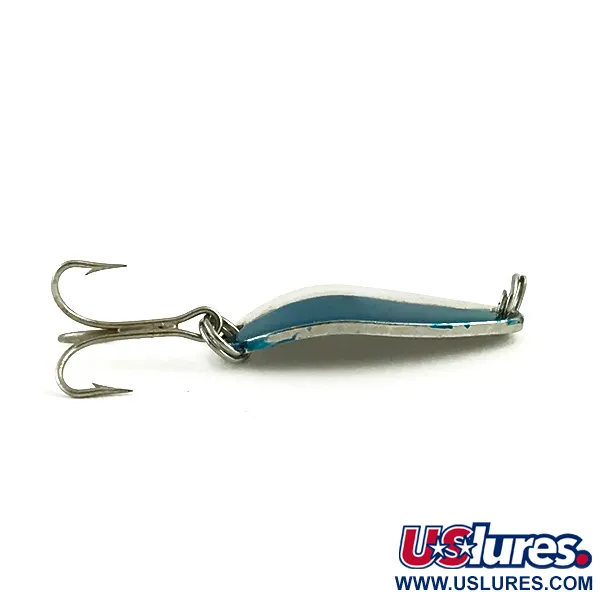 Vintage Seneca Little Cleo, 3/16oz Nickel / Blue fishing spoon #6002