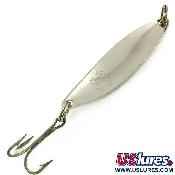 Vintage   Red Eye Lures The Perfect Minnow, 1/3oz Nickel fishing spoon #6006