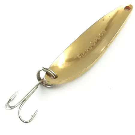 Vintage Acme Fiord Spoon, 1/4oz Gold / Orange fishing spoon #6013
