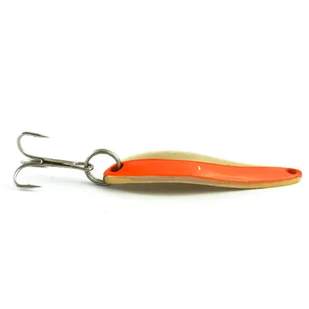 Vintage Acme Fiord Spoon, 1/4oz Gold / Orange fishing spoon #6013