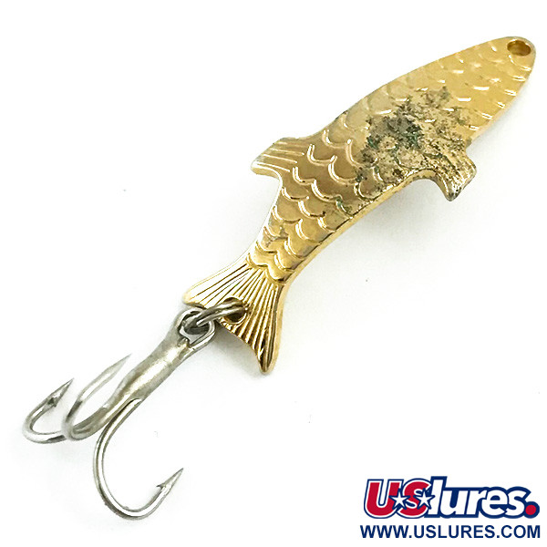 Vintage Acme Phoebe, 3/32oz Gold fishing spoon #6014