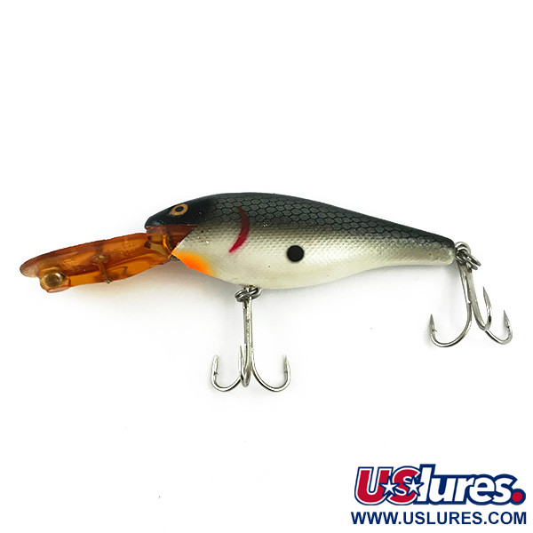 Vintage   Rebel Double Deep Shad, 2/5oz Gray Natural fishing lure #6018