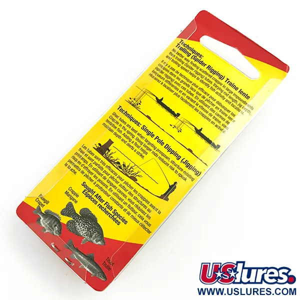   Johnson Crappie Buster Shad Tubes UV soft bait,  Blue / Green / Glitter fishing #6021