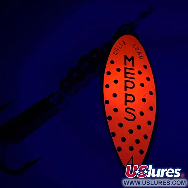   Mepps Aglia Long 2, 1/4oz Gold / Orange spinning lure #6025