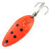 Vintage  Eppinger Dardevle Devle Dog 5200 UV, 1/4oz Red / Black / Nickel fishing spoon #6029