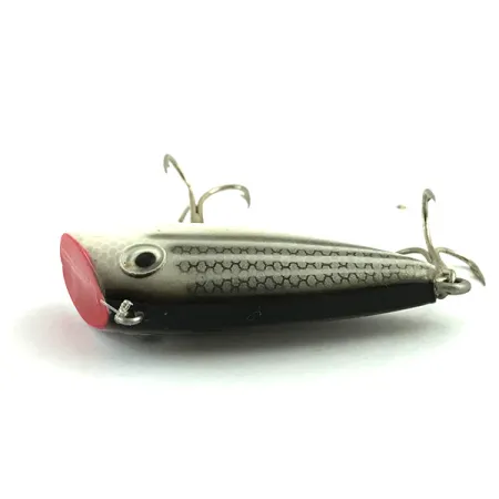 Vintage Heddon Bayou Boogie, 1/3oz Gray / Red fishing lure #6032