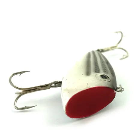 Vintage Heddon Bayou Boogie, 1/3oz Gray / Red fishing lure #6032