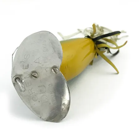 Vintage Weedless Creme Weedless Du-Dad, 2/5oz Perch fishing lure #6033