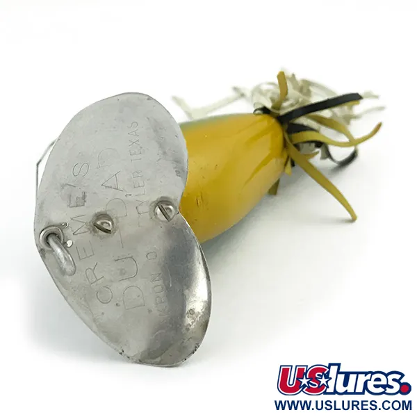 Vintage Weedless Creme Weedless Du-Dad, 2/5oz Perch fishing lure #6033