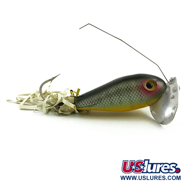 Vintage Weedless Creme Weedless Du-Dad, 2/5oz Perch fishing lure #6033