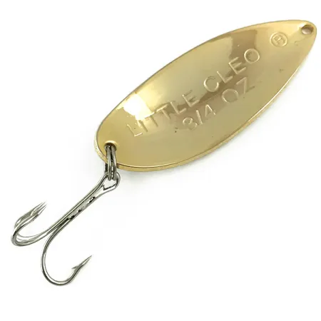 Vintage Acme Little Cleo, 3/4oz Gold fishing spoon #6035