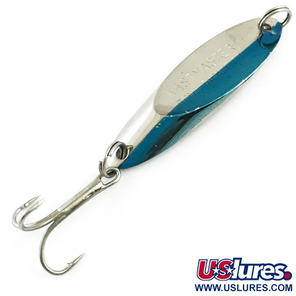 Vintage  Acme Kastmaster , 3/8oz Nickel / Blue fishing spoon #6038