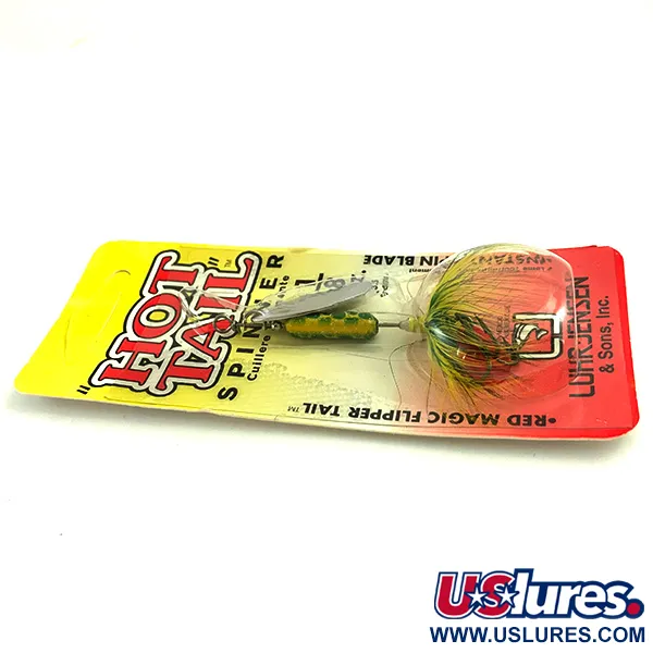   Luhr Jensen Hot Tail, 1/8oz Frog / Nickel spinning lure #12042