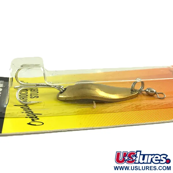  Luhr Jensen Lil' Kroc (Krocodile Stubby), 3/16oz Gold fishing spoon #9776