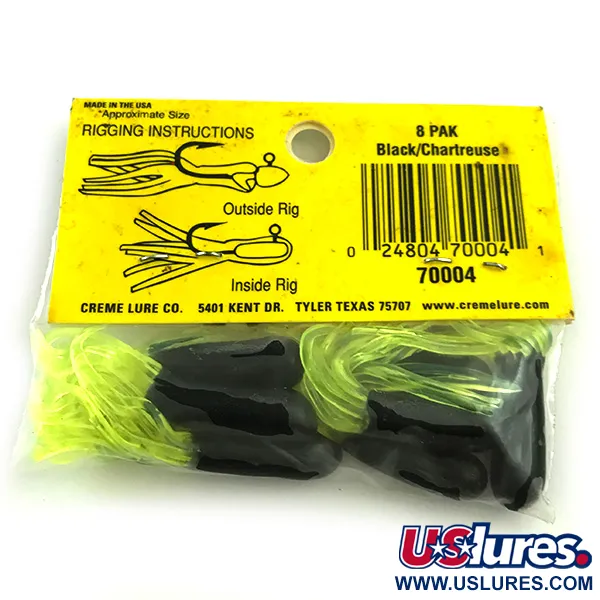 Creme Maxi Tail soft bait UV, White / Red fishing #6051