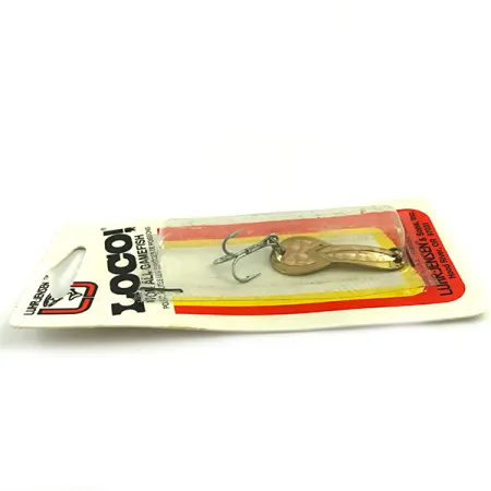 Vintage Luhr Jensen Loco 1, 1/8oz Gold fishing spoon #6052