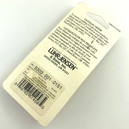 Vintage Luhr Jensen Loco 1, 1/8oz Gold fishing spoon #6052