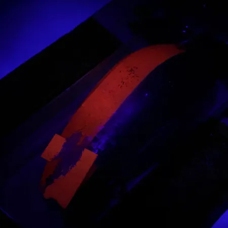 Krocodile Stubby Luhr Jensen, 2/3oz Red / Nickel fishing spoon #6053