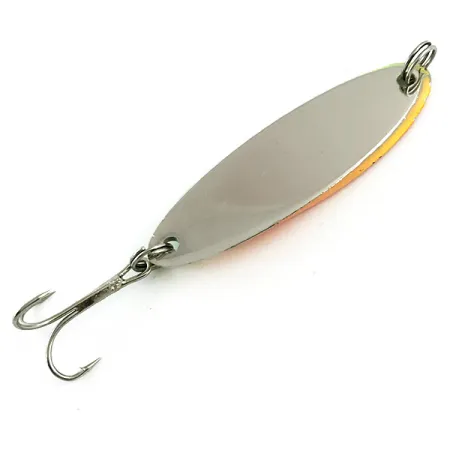 Vintage Acme Kastmaster , 3/4oz Rainbow Trout / Nickel fishing spoon #6054