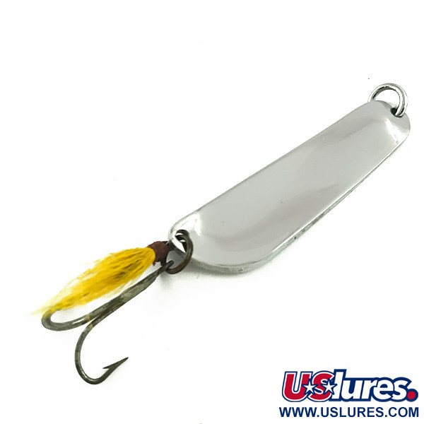Vintage   Pflueger Limper #4, 1/2oz Nickel / Yellow fishing spoon #6060