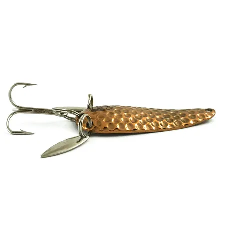 Vintage Eppinger Dardevle Imp Klicker, 2/5oz Hammered Copper fishing spoon #6061
