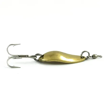 Vintage Luhr Jensen Lil' Kroc (Krocodile Stubby), 3/16oz Gold fishing spoon #15806