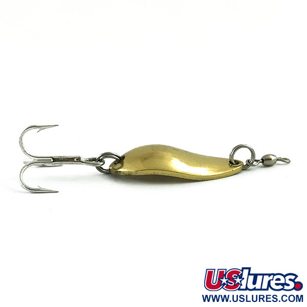  Luhr Jensen Lil' Kroc (Krocodile Stubby), 3/16oz Gold fishing spoon #6064