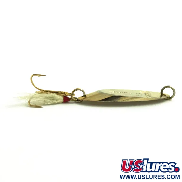 Vintage Weber MrChamp, 1/2oz Gold fishing spoon #6068