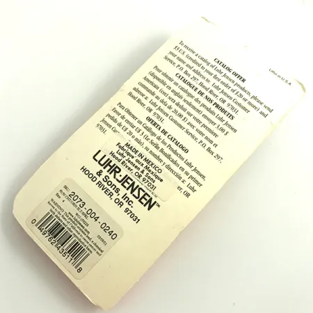 Luhr Jensen Tee Spoon, 1/2oz Green / Fluorescent Yellow Glow in UV light, Fluorescent spinning lure #6069