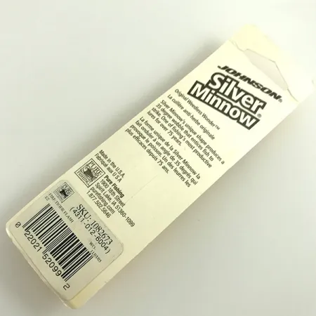 Weedless Johnson Silver Minnow UV, 1/2oz Fire Tiger / Nickel fishing spoon #6308