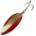 Vintage  Eppinger Dardevle Devle Dog 7700, 1/2oz Red / White / Nickel fishing spoon #6074