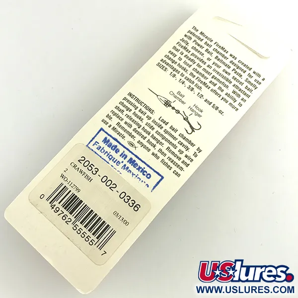   Luhr Jensen Fire Max Miracle 2 UV, 1/4oz Orange spinning lure #6078