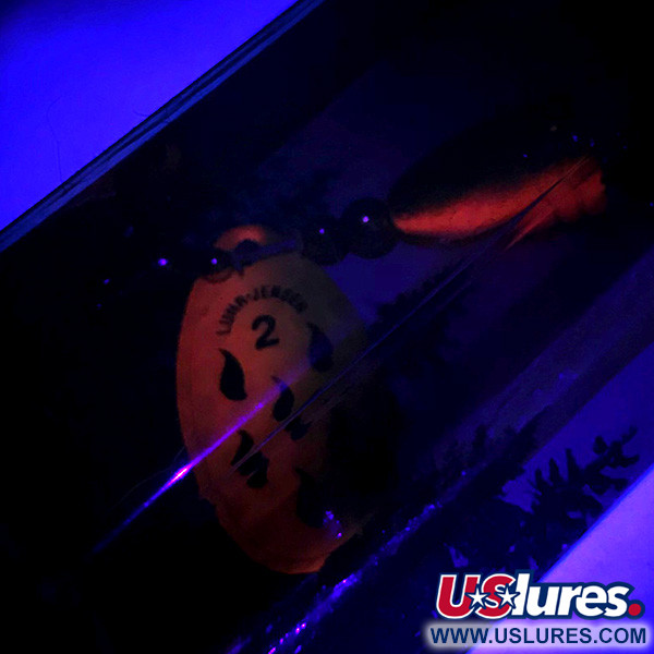   Luhr Jensen Fire Max Miracle 2 UV, 1/4oz Orange spinning lure #6078