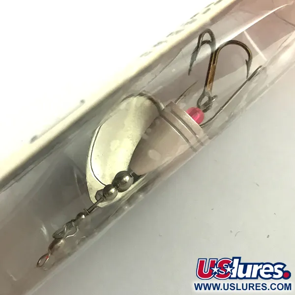   Luhr Jensen Fire Max Miracle 2 - replaceable hook, 1/4oz Dark Red / White Pearl spinning lure #6080