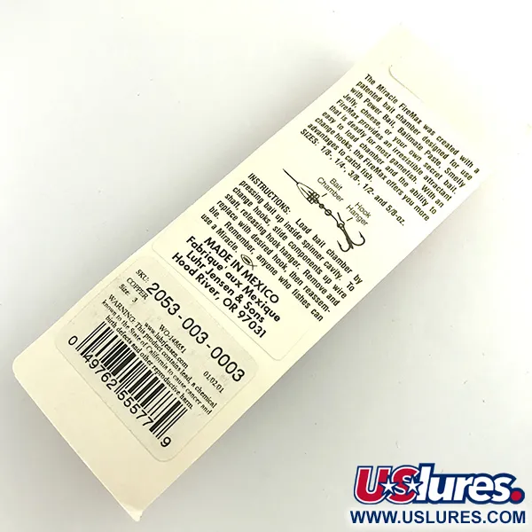   Luhr Jensen Fire Max Miracle 3, 2/5oz Copper spinning lure #6306