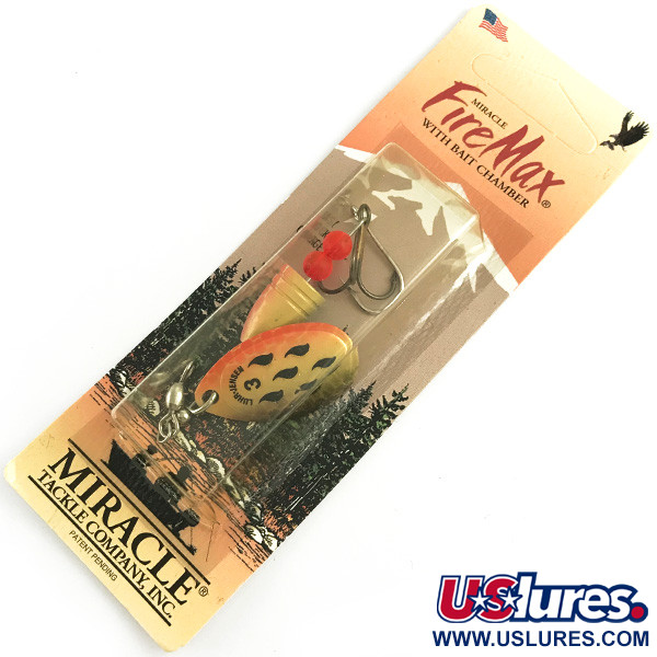   Luhr Jensen Fire Max Miracle 3, 2/5oz Golden Perch spinning lure #6224