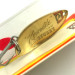  Luhr Jensen Krocodile Stubby, 2/3oz Hammered Gold / Red fishing spoon #6086
